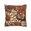 Brown and Terra Cotta Tile Throw Pillow Cover| Throw Pillows | Living Room, Bedroom, Dorm Room Pillows