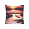 Pink Flamingo Throw Pillow Cover| Throw Pillows | Living Room, Bedroom, Dorm Room Pillows