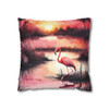 Pink Flamingo Throw Pillow Cover| Throw Pillows | Living Room, Bedroom, Dorm Room Pillows