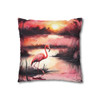 Pink Flamingo Throw Pillow Cover| Throw Pillows | Living Room, Bedroom, Dorm Room Pillows