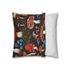 Pillow Case Faux Embroidered Magical Woodland Mushroom Throw Pillows| Living Room Sofa Throw Pillow, Nursery, Bedroom, Dorm Pillow