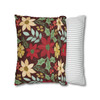 Poinsettia Style Throw Pillows| Living Room Sofa Throw Pillow, Nursery, Bedroom, Dorm Pillow