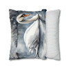 Pillow Case Winter Swan WatercolorThrow Pillows| Swan Throw Pillow | Living Room, Nursery, Bedroom, Dorm Room Pillows