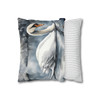 Pillow Case Winter Swan WatercolorThrow Pillows| Swan Throw Pillow | Living Room, Nursery, Bedroom, Dorm Room Pillows