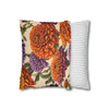 Pillow Case Vintage Zinnias Throw Pillows| Zinnia Pattern Throw Pillow | Living Room, Nursery, Bedroom, Dorm Room Pillows