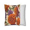 Pillow Case Vintage Zinnias Throw Pillows| Zinnia Pattern Throw Pillow | Living Room, Nursery, Bedroom, Dorm Room Pillows