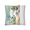 Pillow Case Baby Lamb Easter Throw Pillows| William Morris Inspired Throw Pillow | Cottagecore | Living Room, Dorm Room Pillows