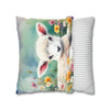 Pillow Case Baby Lamb Easter Throw Pillows| William Morris Inspired Throw Pillow | Cottagecore | Living Room, Dorm Room Pillows