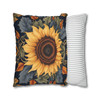 Pillow Case Sunflower in Autumn Throw Pillows| Sunflower Pattern Throw Pillow | Living Room, Nursery, Bedroom, Dorm Room Pillows