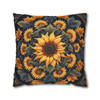 Pillow Case Sunflowers Sunburst Throw Pillows| Sunflower Sunburst Pattern Throw Pillow | Living Room, Nursery, Bedroom, Dorm Room Pillows