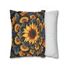 Pillow Case Sunflowers Sunburst Throw Pillows| Sunflower Sunburst Pattern Throw Pillow | Living Room, Nursery, Bedroom, Dorm Room Pillows