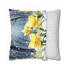 Pillow Case Daffodils in Spring Anime Throw Pillows| Anime Design Throw Pillow | Cottagecore | Living Room, Dorm Room Pillows