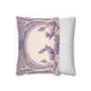 Pillow Case Lavender Rabbits Throw Pillows| William Morris Inspired Design Throw Pillow | Cottagecore | Living Room, Dorm Room Pillows