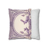 Pillow Case Lavender Rabbits Throw Pillows| William Morris Inspired Design Throw Pillow | Cottagecore | Living Room, Dorm Room Pillows