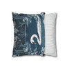 Pillow Case Swan in Blue Throw Pillows| William Morris Throw Pillow | Spring Cottagecore | Living Room, Dorm Room Pillows