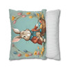 Pillow Case Alfred Easter Bunny Throw Pillows| Alfred Rabbit Throw Pillow | Living Room, Nursery, Bedroom, Dorm Room Pillows