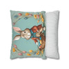 Pillow Case Alfred Easter Bunny Throw Pillows| Alfred Rabbit Throw Pillow | Living Room, Nursery, Bedroom, Dorm Room Pillows