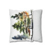 Pillow Case Watercolor Pine Trees Throw Pillows| Artistic Styling Throw Pillow | Spring Cottagecore | Living Room, Dorm Room Pillows