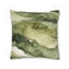 Pillow Case Green Watercolor Pattern Throw Pillows| Green Watercolor Pattern Throw Pillow | Living Room, Nursery, Bedroom, Dorm Room Pillows