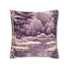 Pillow Case Pond of Lilac and Ivory Throw Pillows| William Morris Inspired Design Throw Pillow | Cottagecore | Living Room, Dorm 