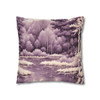 Pillow Case Pond of Lilac and Ivory Throw Pillows| William Morris Inspired Design Throw Pillow | Cottagecore | Living Room, Dorm 