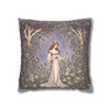 Pillow Case Lavender Woodland Fae Fairy Throw Pillows| William Morris Inspired Throw Pillow | Cottagecore | Living Room, Dorm Room Pillows