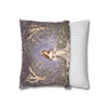 Pillow Case Lavender Woodland Fae Fairy Throw Pillows| William Morris Inspired Throw Pillow | Cottagecore | Living Room, Dorm Room Pillows