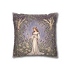 Pillow Case Lavender Woodland Fae Fairy Throw Pillows| William Morris Inspired Throw Pillow | Cottagecore | Living Room, Dorm Room Pillows