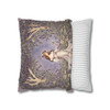 Pillow Case Lavender Woodland Fae Fairy Throw Pillows| William Morris Inspired Throw Pillow | Cottagecore | Living Room, Dorm Room Pillows