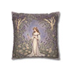 Pillow Case Lavender Woodland Fae Fairy Throw Pillows| William Morris Inspired Throw Pillow | Cottagecore | Living Room, Dorm Room Pillows