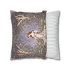 Pillow Case Lavender Woodland Fae Fairy Throw Pillows| William Morris Inspired Throw Pillow | Cottagecore | Living Room, Dorm Room Pillows