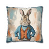 Pillow Case Alfred Rabbit Throw Pillows| Alfred Rabbit Easter Bunny Throw Pillow | Living Room, Nursery, Bedroom, Dorm Room Pillows