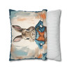 Pillow Case Alfred Rabbit Throw Pillows| Alfred Rabbit Easter Bunny Throw Pillow | Living Room, Nursery, Bedroom, Dorm Room Pillows