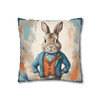 Pillow Case Alfred Rabbit Throw Pillows| Alfred Rabbit Easter Bunny Throw Pillow | Living Room, Nursery, Bedroom, Dorm Room Pillows