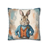 Pillow Case Alfred Rabbit Throw Pillows| Alfred Rabbit Easter Bunny Throw Pillow | Living Room, Nursery, Bedroom, Dorm Room Pillows