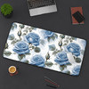 Blue Rose Gaming Desk Mat| Office Decor| Computer Gaming Accessory| Birthday Gift