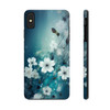 Spring in White and Blue design Tough Phone Case iPhone in 21 different sizes. Compatible iPhone 7, 8, X, 11, 12, 13, 14 and more.