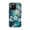 Spring in White and Blue design Tough Phone Case iPhone in 21 different sizes. Compatible iPhone 7, 8, X, 11, 12, 13, 14 and more.