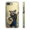 Raccoon Bluegrass Bandit Tough Cell Phone Case| iPhone, Samsung Galaxy and Google Pixel Devices |Glossy or Matte Options