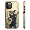 Raccoon Bluegrass Bandit Tough Cell Phone Case| iPhone, Samsung Galaxy and Google Pixel Devices |Glossy or Matte Options