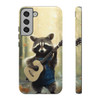 Raccoon Bluegrass Bandit Tough Cell Phone Case| iPhone, Samsung Galaxy and Google Pixel Devices |Glossy or Matte Options