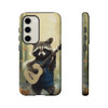 Raccoon Bluegrass Bandit Tough Cell Phone Case| iPhone, Samsung Galaxy and Google Pixel Devices |Glossy or Matte Options