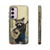 Raccoon Bluegrass Bandit Tough Cell Phone Case| iPhone, Samsung Galaxy and Google Pixel Devices |Glossy or Matte Options