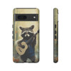 Raccoon Bluegrass Bandit Tough Cell Phone Case| iPhone, Samsung Galaxy and Google Pixel Devices |Glossy or Matte Options