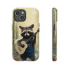 Raccoon Bluegrass Bandit Tough Cell Phone Case| iPhone, Samsung Galaxy and Google Pixel Devices |Glossy or Matte Options