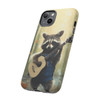 Raccoon Bluegrass Bandit Tough Cell Phone Case| iPhone, Samsung Galaxy and Google Pixel Devices |Glossy or Matte Options