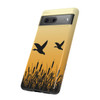 Sunrise Ducks Tough Cell Phone Case| iPhone, Samsung Galaxy and Google Pixel Devices |Glossy or Matte Options