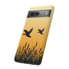 Sunrise Ducks Tough Cell Phone Case| iPhone, Samsung Galaxy and Google Pixel Devices |Glossy or Matte Options