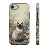 Siamese Cat on a Misty Morning Tough Cell Phone Case| iPhone, Samsung Galaxy and Google Pixel Devices |Glossy or Matte Options