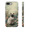 Siamese Cat on a Misty Morning Tough Cell Phone Case| iPhone, Samsung Galaxy and Google Pixel Devices |Glossy or Matte Options